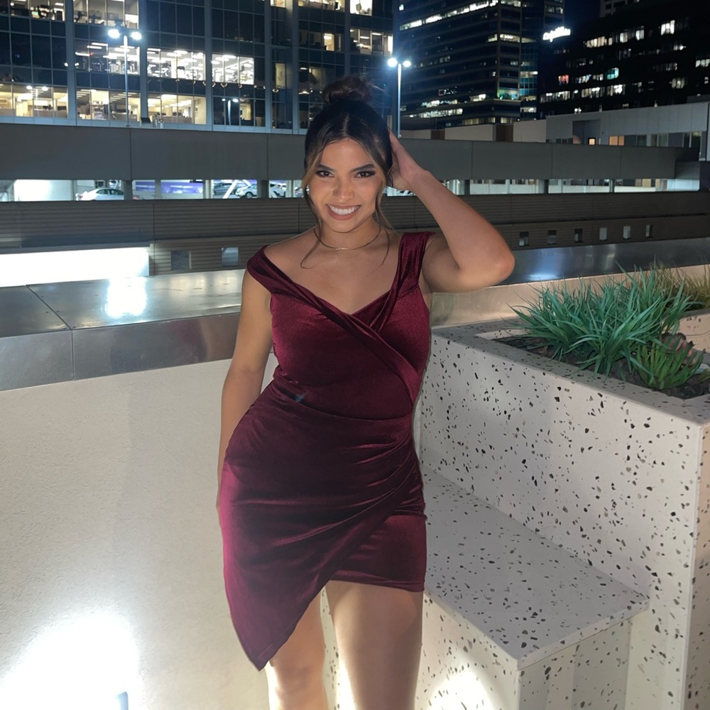Velvet Maroon Dress